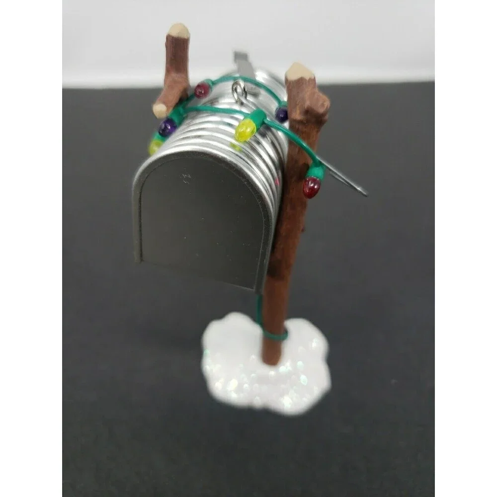 Hallmark Santa's Mailbox Metal S. Claus Vintage 2002  Cookies & Milk Slide Out